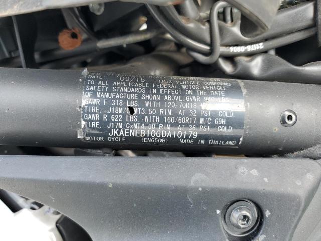 2016 KAWASAKI EN650 B JKAENEB10GDA10179