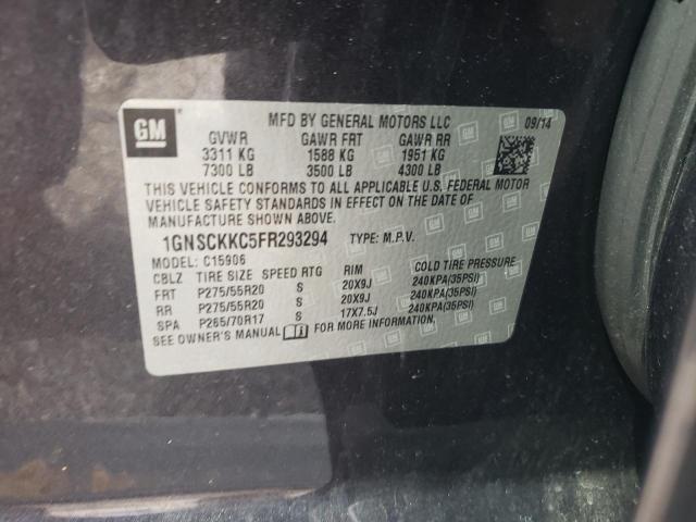 2015 CHEVROLET SUBURBAN C - 1GNSCKKC5FR293294
