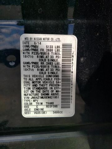JN8AZ1MU0EW421951 Nissan MURANO S