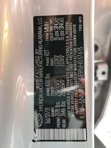 5NMJBCAE9NH037615 Hyundai TUCSON SEL