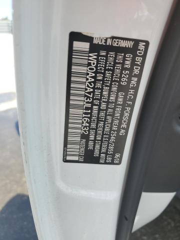WP0AA2A73JL116432 Porsche PANAMERA 4