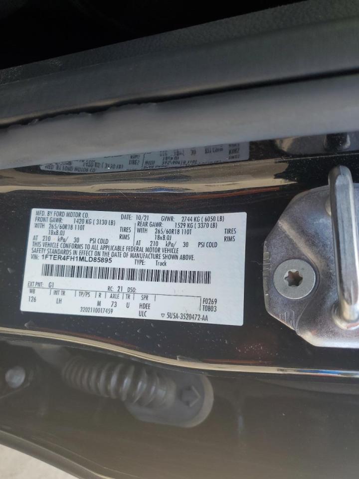 1FTER4FH1MLD85895 FORD RANGER 2021