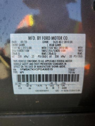 1FMSK7KH3PGA90515 Ford Explorer St-line