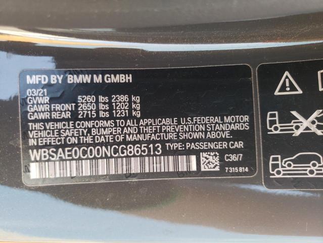 WBSAE0C00NCG86513 BMW M8