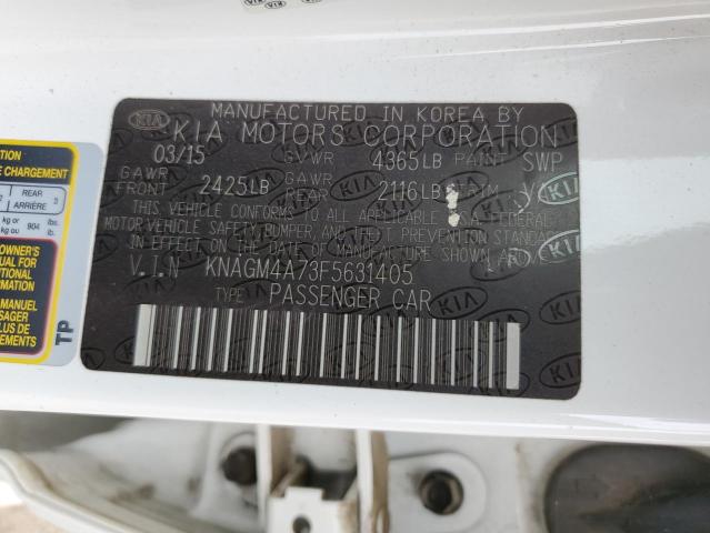 KNAGM4A73F5631405 KIA Optima Lx