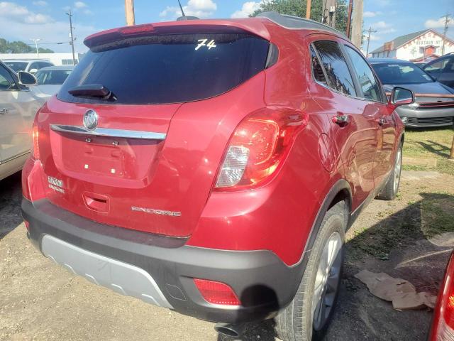 Vin: kl4cjasb1gb528265, lot: 69916263, buick encore 20164