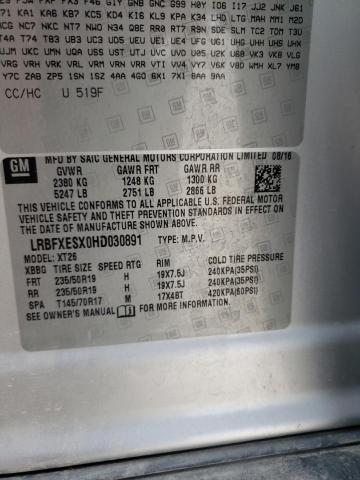LRBFXESX0HD030891 Buick Envision Premium