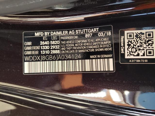 2018 MERCEDES-BENZ S 560 4MAT - WDDXJ8GB6JA034124