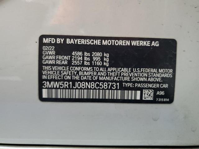 3MW5R1J08N8C58731 BMW 3 Series 330I 10