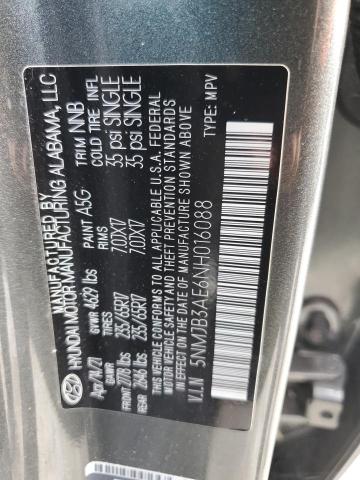 5NMJB3AE6NH016088 Hyundai TUCSON SEL