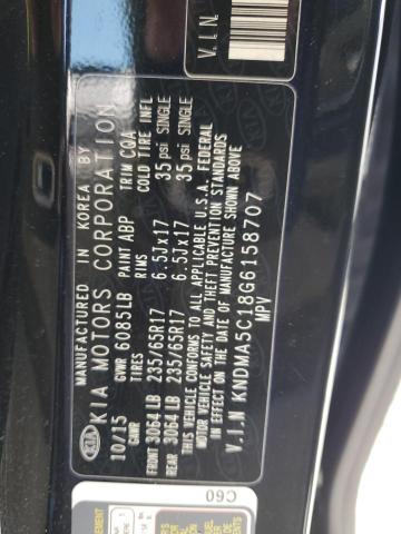 2016 KIA SEDONA L - KNDMA5C18G6158707