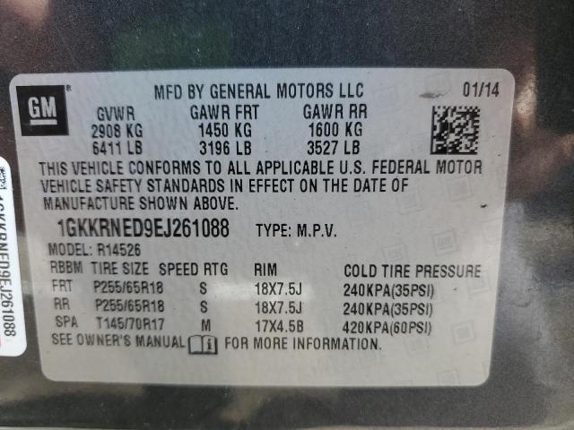 1GKKRNED9EJ261088 GMC ACADIA SLE