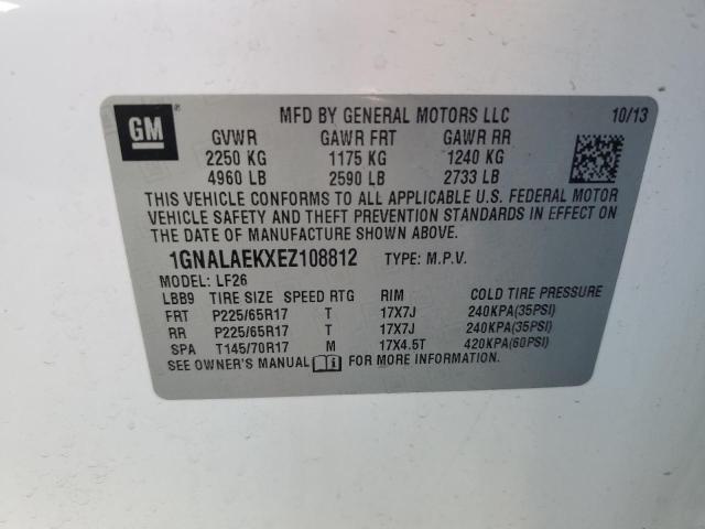 1GNALAEKXEZ108812 2014 Chevrolet Equinox Ls
