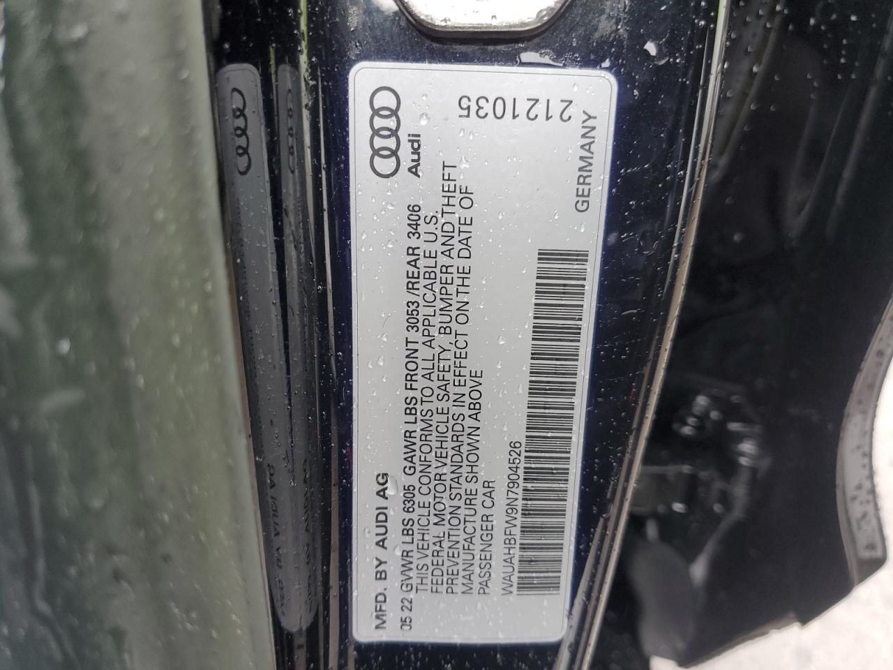 WAUAHBFW9N7904526 AUDI RS E-TRON 2022