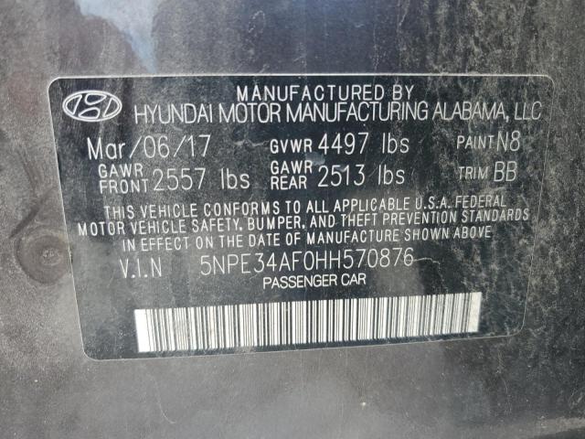 5NPE34AF0HH570876 | 2017 HYUNDAI SONATA SPO