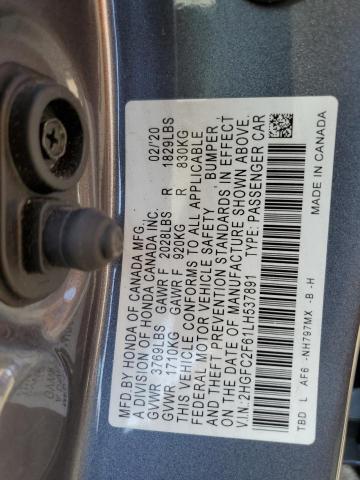 2HGFC2F61LH537891 Honda Civic Lx