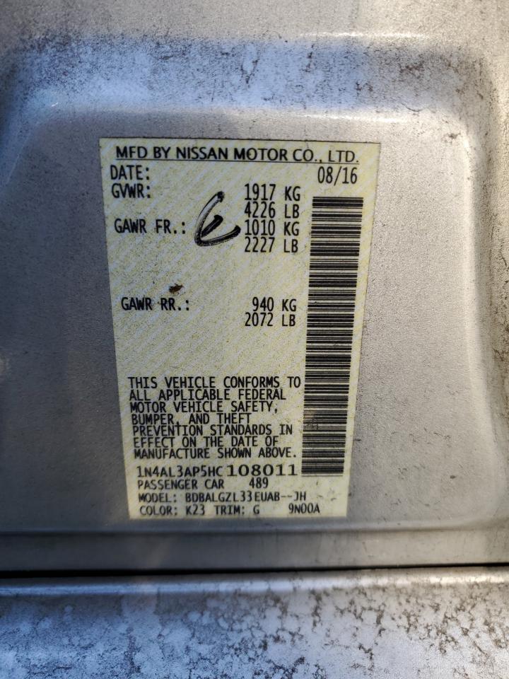 1N4AL3AP5HC108011 NISSAN ALTIMA 2017