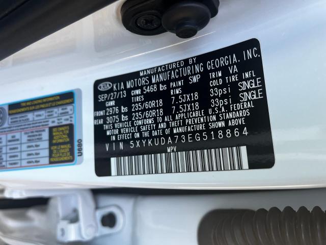 5XYKUDA73EG518864 KIA SORENTO EX