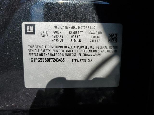 2015 CHEVROLET CRUZE LTZ - 1G1PG5SB0F7243435