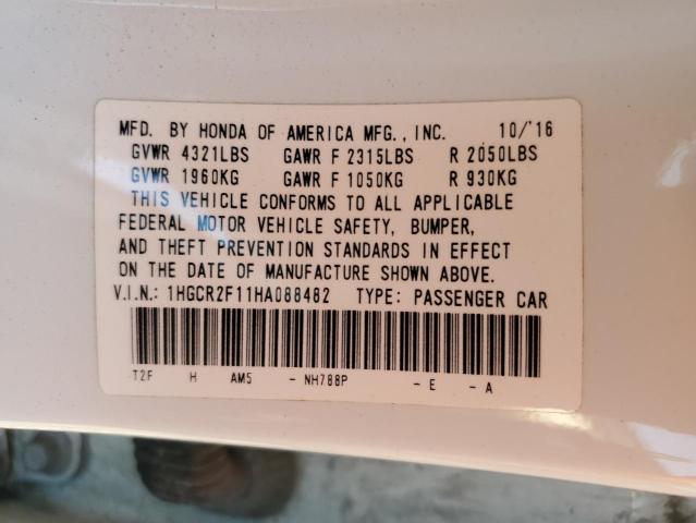 1HGCR2F11HA088482 Honda Accord Sport Special Edition