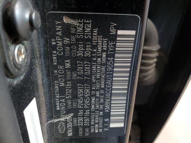 2010 Hyundai Veracruz Gls VIN: KM8NU4CC6AU119054 Lot: 66800543