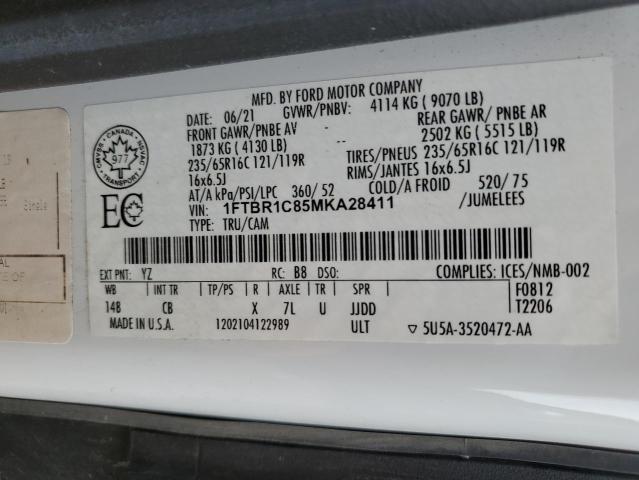 1FTBR1C85MKA28411 Ford Transit T-250