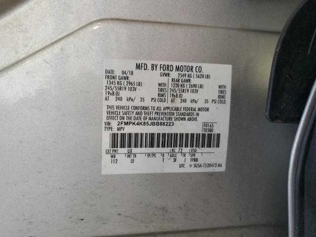 2018 FORD EDGE TITAN - 2FMPK4K85JBB88223