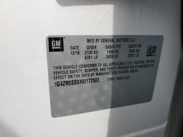 1G4ZR5SSXHU177583 Buick Lacrosse Premium
