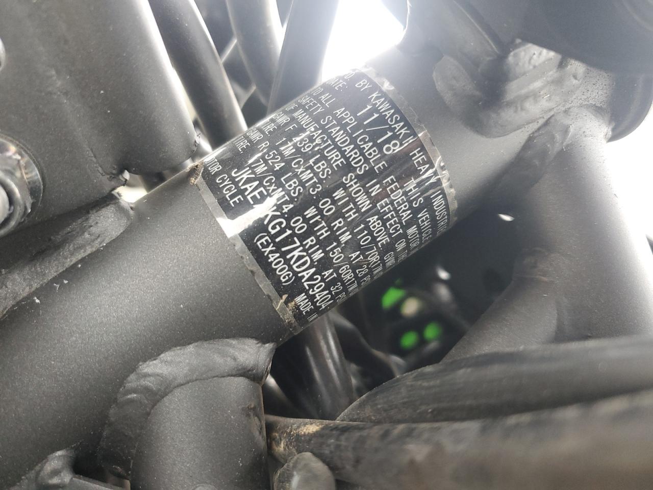 JKAEXKG17KDA29404 KAWASAKI ALL OTHER 2019
