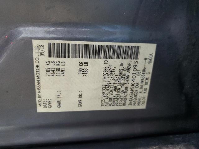 1N4AA6AP5JC401095 NISSAN MAXIMA 2018