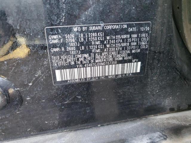 4S4BTGJD0M3157358 Subaru Outback Onyx Edition Xt