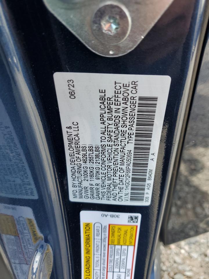 1HGCY2F66PA050694 HONDA ACCORD 2023
