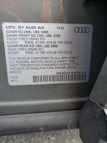 2023 AUDI Q5 SPORTBA WA16AAFY5P2041100