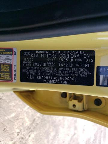 KNADM5A38G6600961 KIA RIO LX