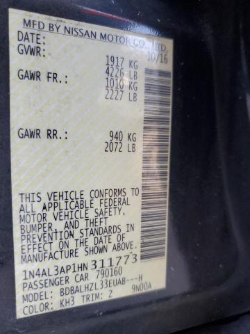 1N4AL3AP1HN311773 Nissan ALTIMA 2.5