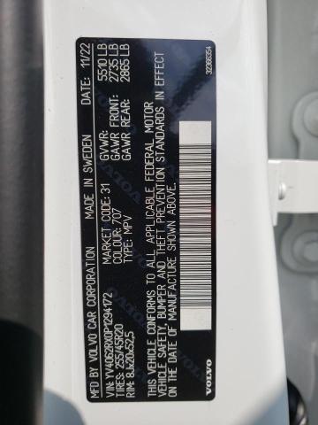 2023 VOLVO XC60 ULTIM YV4062RX0P1294172