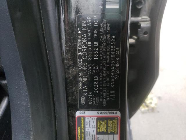 KNADM5A35F6435529 KIA RIO LX