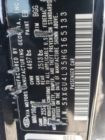 5XXGU4L35HG165133 KIA OPTIMA EX