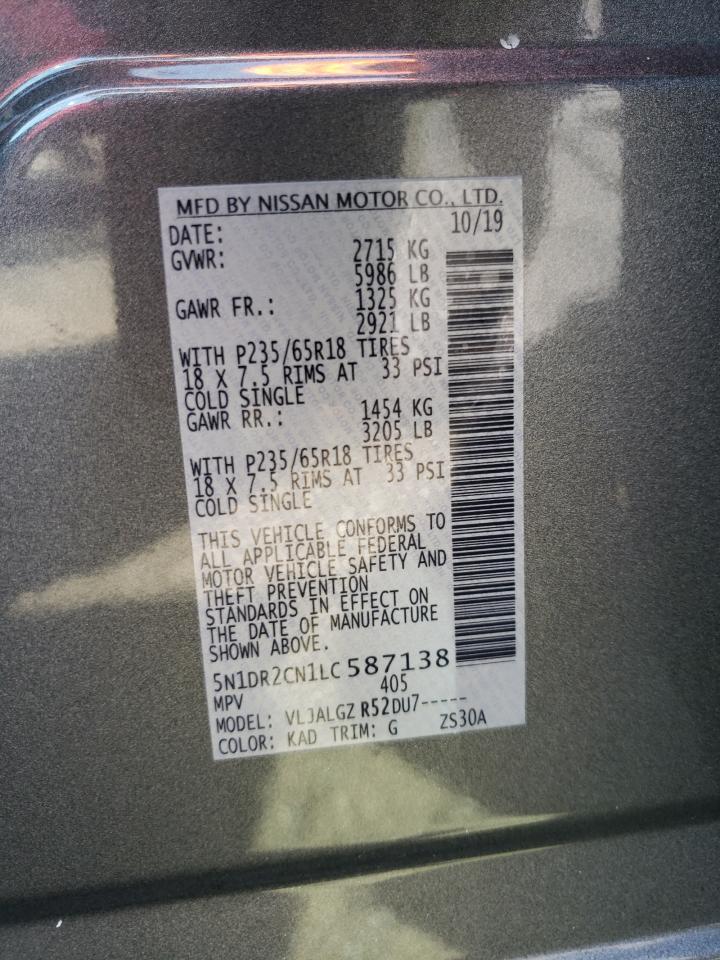 5N1DR2CN1LC587138 NISSAN PATHFINDER 2020