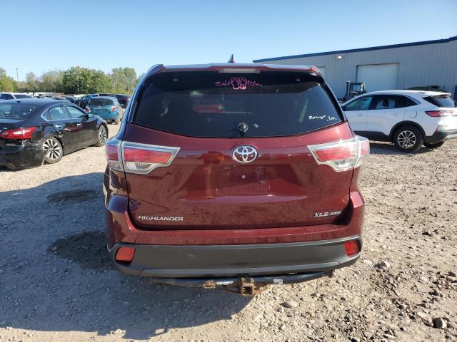 VIN 5TDJKRFH7ES039544 2014 Toyota Highlander, Xle no.6