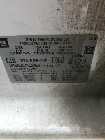 2015 GMC SIERRA K15 - 1GTV2UEC9FZ292522