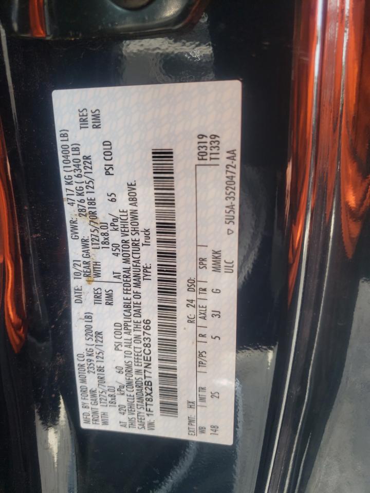 1FT8X2BT7NEC83766 FORD F250 2022