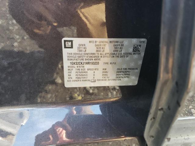1GKS2CKJ1HR193233 GMC YUKON DENALI