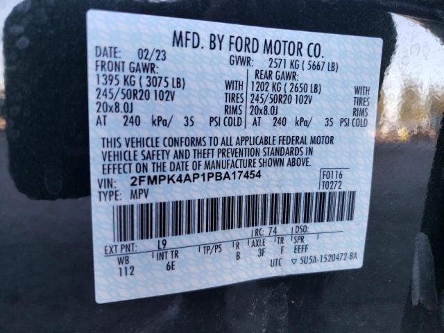 2FMPK4AP1PBA17454 Ford EDGE ST