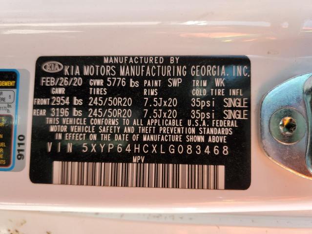 5XYP64HCXLG083468 KIA Telluride S