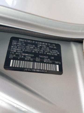 JN1BJ1BWXMW668424 Nissan Rogue Sport Sv