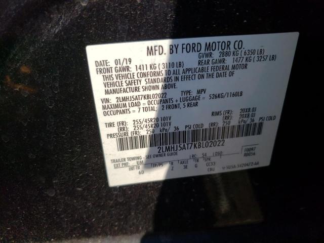2LMHJ5AT7KBL02022 Lincoln MKT