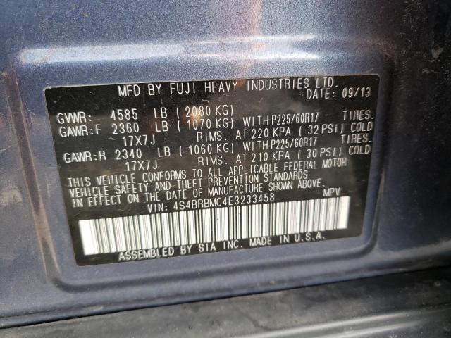 4S4BRBMC4E3233458 Subaru Outback 2.5i Limited