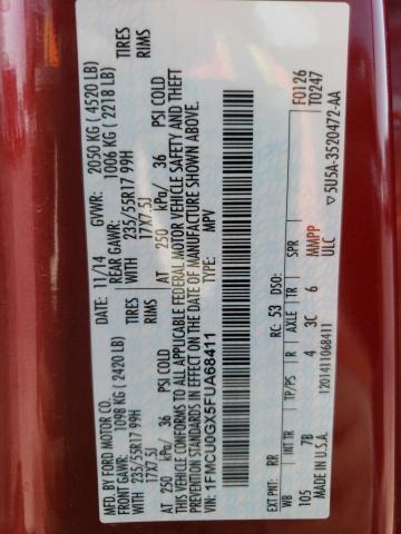 1FMCU0GX5FUA68411 Ford ESCAPE SE