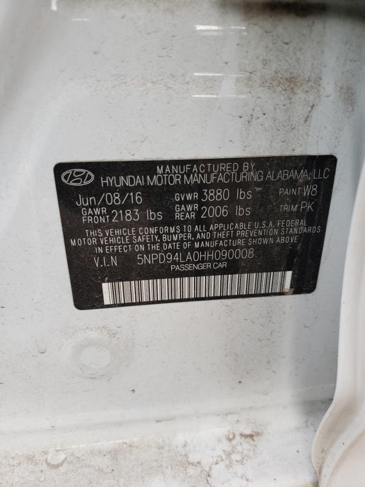 5NPD94LA0HH090008 HYUNDAI ELANTRA 2017